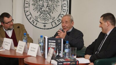 Dyskusja wokół publikacji Witolda Bagieńskiego „Wywiad cywilny Polski Ludowej w latach 1945–1961” – Warszawa, 8 lutego 2018. Fot. Aleksandra Wierzchowska (IPN)