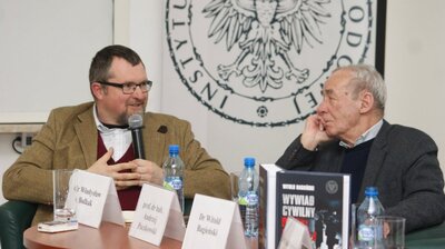 Dyskusja wokół publikacji Witolda Bagieńskiego „Wywiad cywilny Polski Ludowej w latach 1945–1961” – Warszawa, 8 lutego 2018. Fot. Aleksandra Wierzchowska (IPN)