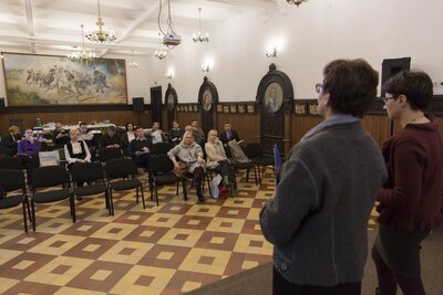 Warsztaty dla nauczycieli w Muzeum Żołnierzy Wyklętych i Więźniów Politycznych PRL – 8 lutego 2018. Fot. Katarzyna Adamów (IPN)