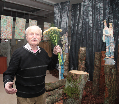 Wernisaż nowych prac Stanisława Kulona „Droga Krzyżowa III”. Fot. P. Życieński (IPN)