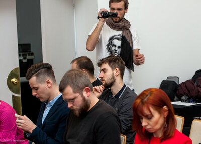 Konferencja na temat VI edycji Biegu Pamięci Żołnierzy Wyklętych „Tropem Wilczym” – Warszawa 19 lutego 2018. Fot. Marcin Jurkiewicz (IPN)