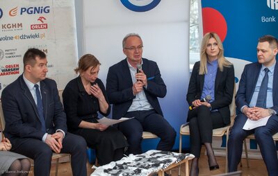 Konferencja na temat VI edycji Biegu Pamięci Żołnierzy Wyklętych „Tropem Wilczym” – Warszawa 19 lutego 2018. Fot. Marcin Jurkiewicz (IPN)