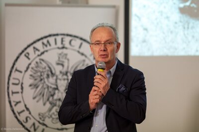 Prezentacja wirtualnego projektu IPN „Mapa Miejsc Pamięci Narodowej” – Warszawa, 26 lutego 2018. Fot. Marcin Jurkiewicz (IPN)