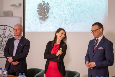 Prezentacja wirtualnego projektu IPN „Mapa Miejsc Pamięci Narodowej” – Warszawa, 26 lutego 2018. Fot. Marcin Jurkiewicz (IPN)