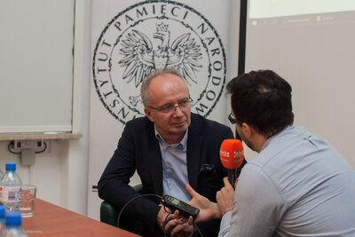 Prezentacja wirtualnego projektu IPN „Mapa Miejsc Pamięci Narodowej” – Warszawa, 26 lutego 2018. Fot. Marcin Jurkiewicz (IPN)