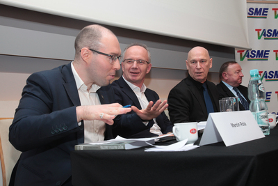 Dyskusja wokół książki Władysława Kołacińskiego „Między młotem a swastyką” – Warszawa, 27 lutego 2018. Fot. Piotr Życieński (IPN)