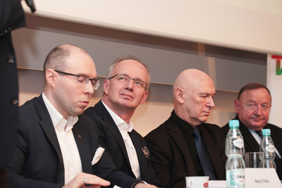 Dyskusja wokół książki Władysława Kołacińskiego „Między młotem a swastyką” – Warszawa, 27 lutego 2018. Fot. Piotr Życieński (IPN)