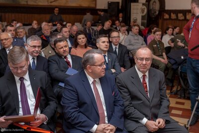 Prezentacja nowych znaczków pocztowych z serii „Ryngrafy Żołnierzy Wyklętych” – 28 lutego 2018. Fot. Marcin Jurkiewicz (IPN)