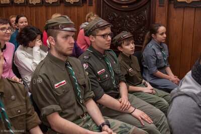 Prezentacja nowych znaczków pocztowych z serii „Ryngrafy Żołnierzy Wyklętych” – 28 lutego 2018. Fot. Marcin Jurkiewicz (IPN)