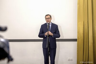 Prezentacja nowych znaczków pocztowych z serii „Ryngrafy Żołnierzy Wyklętych” – 28 lutego 2018. Fot. Marcin Jurkiewicz (IPN)