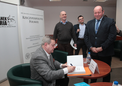 Spotkanie poświęcone książce Dariusza Jarosińskiego „Ta nasza wolność. Reportaże historyczne” oraz „Biuletynowi IPN” 3/2018. Fot. Piotr Życieński (IPN)