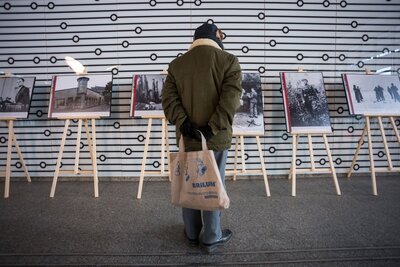 Wystawa IPN „Czas Niezłomnych" na Dworcu Centralnym w Warszawie – 1 marca 2018. Fot. Sławomir Kasper (IPN)