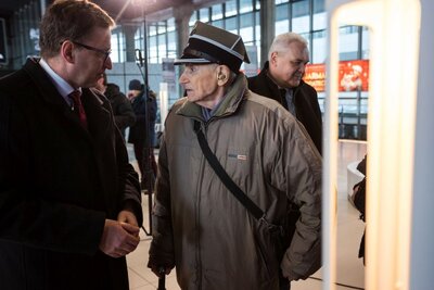 Inauguracja wspólnej akcji IPN i PKP na Dworcu Centralnym – Warszawa, 1 marca 2018. Fot. Sławomir Kasper (IPN)