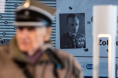 Inauguracja wspólnej akcji IPN i PKP na Dworcu Centralnym – Warszawa, 1 marca 2018. Fot. Sławomir Kasper (IPN)