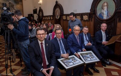 Prezentacja nowych znaczków pocztowych z serii „Ryngrafy Żołnierzy Wyklętych” – 28 lutego 2018. Fot. Marcin Jurkiewicz (IPN)