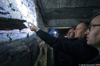 W piwnicach budynku przy ul. Strzeleckiej 8. Fot. KPRP