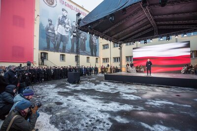 Uroczystość Narodowego Dnia Pamięci Żołnierzy Wyklętych na Rakowieckiej w Warszawie – 1 marca 2018. Fot. Sławomir Kasper
