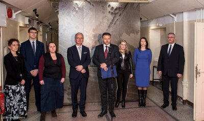 Wystawa „Dowody zbrodni”. Briefing prasowy– Warszawa, 28 lutego 2018. Fot. Marcin Jurkiewicz (IPN)