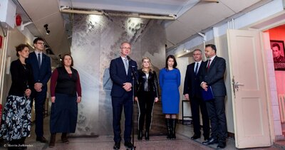 Wystawa „Dowody zbrodni”. Briefing prasowy– Warszawa, 28 lutego 2018. Fot. Marcin Jurkiewicz (IPN)