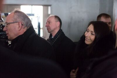 Uroczystości przy ulicy Strzeleckiej, gdzie mieściła się dawna siedziba NKWD/WUBP. Fot. Sławomir Kasper (IPN)