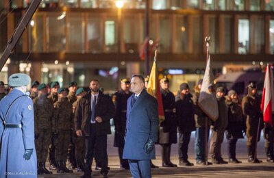 Uroczystość Narodowego Dnia Pamięci Żołnierzy Wyklętych na placu Piłsudskiego – Warszawa 1 marca 2018. Fot. Marcin Jurkiewicz (IPN)