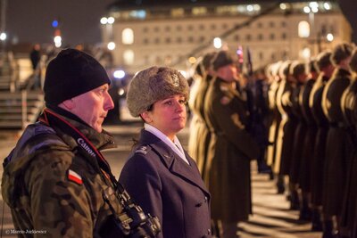Uroczystość Narodowego Dnia Pamięci Żołnierzy Wyklętych na placu Piłsudskiego – Warszawa 1 marca 2018. Fot. Marcin Jurkiewicz (IPN)