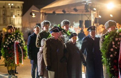 Uroczystość Narodowego Dnia Pamięci Żołnierzy Wyklętych na placu Piłsudskiego – Warszawa 1 marca 2018. Fot. Marcin Jurkiewicz (IPN)