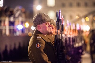 Uroczystość Narodowego Dnia Pamięci Żołnierzy Wyklętych na placu Piłsudskiego – Warszawa 1 marca 2018. Fot. Marcin Jurkiewicz (IPN)