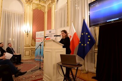 Otwarcie wystawy IPN „Łączka. Panteon Narodowy pod cmentarnym murem” w Konsulacie Generalnym RP w Nowym Jorku. Wystąpienie Kamili Sachnowskiej – 5 marca 2018