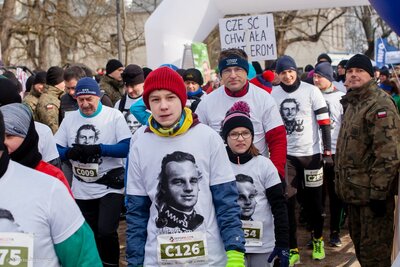 Bieg Tropem Wilczym w Warszawie – 4 marca 2018. Fot. Marcin Jurkiewicz (IPN) #8