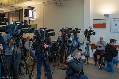 Prezentacja działań edukacyjnych IPN dot. Marca 1968 – Warszawa, 7 marca 2018. Fot. Marcin Jurkiewicz (IPN)