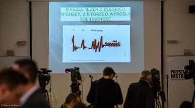 Prezentacja działań edukacyjnych IPN dot. Marca 1968 – Warszawa, 7 marca 2018. Fot. Marcin Jurkiewicz (IPN)