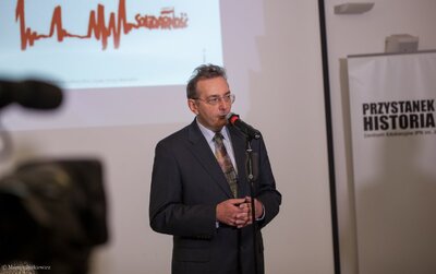 Prezentacja działań edukacyjnych IPN dot. Marca 1968 – Warszawa, 7 marca 2018. Fot. Marcin Jurkiewicz (IPN)