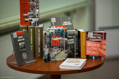 Prezentacja działań edukacyjnych IPN dot. Marca 1968 – Warszawa, 7 marca 2018. Fot. Marcin Jurkiewicz (IPN)