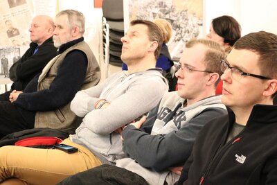 Spotkanie z cyklu „Łączka i inne miejsca poszukiwań” – Warszawa, 7 marca 2018. Fot. Aleksandra Wierzchowska (IPN)