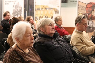 Spotkanie z cyklu „Łączka i inne miejsca poszukiwań” – Warszawa, 7 marca 2018. Fot. Aleksandra Wierzchowska (IPN)