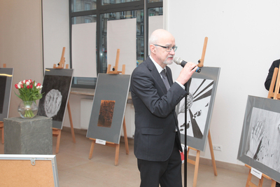 Otwarcie wystawy poświęconej Kazimierzowi i Jerzemu Żebrowskim, Żołnierzom Wyklętym – Warszawa, 12 marca – 7 kwietnia 2018. Fot. P. Życieński (IPN)