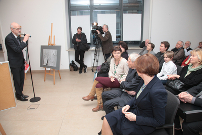 Otwarcie wystawy poświęconej Kazimierzowi i Jerzemu Żebrowskim, Żołnierzom Wyklętym – Warszawa, 12 marca – 7 kwietnia 2018. Fot. P. Życieński (IPN)