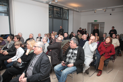 Otwarcie wystawy poświęconej Kazimierzowi i Jerzemu Żebrowskim, Żołnierzom Wyklętym – Warszawa, 12 marca – 7 kwietnia 2018. Fot. P. Życieński (IPN)