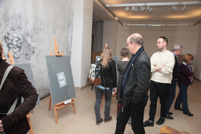 Otwarcie wystawy poświęconej Kazimierzowi i Jerzemu Żebrowskim, Żołnierzom Wyklętym – Warszawa, 12 marca – 7 kwietnia 2018. Fot. P. Życieński (IPN)