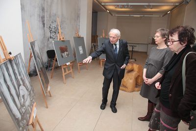 Otwarcie wystawy poświęconej Kazimierzowi i Jerzemu Żebrowskim, Żołnierzom Wyklętym – Warszawa, 12 marca – 7 kwietnia 2018. Fot. P. Życieński (IPN)