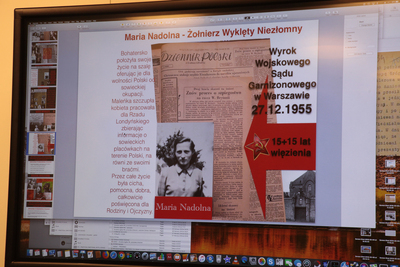 Wykład Bożysławy Robertson – Warszawa, 9 marca 2018. Fot. Piotr Życieński (IPN)