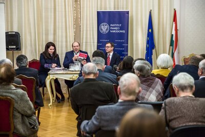 Dyskusja wokół publikacji Andrása Horyego „Martwa Placówka...” – Warszawa, 13 marca 2018. Fot. Sławomir Kasper (IPN)