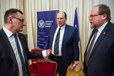 Dyskusja wokół publikacji Andrása Horyego „Martwa Placówka...” – Warszawa, 13 marca 2018. Fot. Sławomir Kasper (IPN)