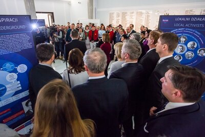 Otwarcie wystawy IPN „»Żegota« – Rada Pomocy Żydom” w Sejmie – 20 marca 2018. Fot. Sławek Kasper (IPN)