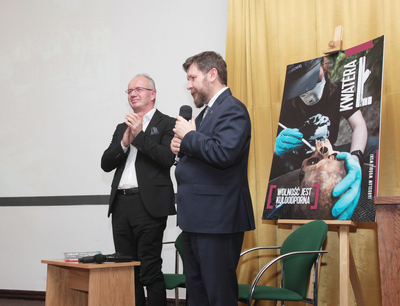 Promocja książki „Kwatera Ł. Wolność jest kuloodporna” na Rakowieckiej. Fot. Piotr Życieński (IPN)