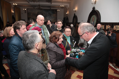 Promocja książki „Kwatera Ł. Wolność jest kuloodporna” na Rakowieckiej. Fot. Piotr Życieński (IPN)