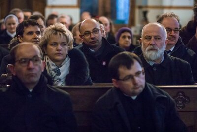 Sympozjum „Słudzy Boży Józef i Wiktoria Ulmowie z dziećmi – świadkowie wiary” – Markowa, 21 marca 2018. Fot. Sławek Kasper (IPN)