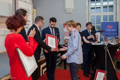 Gala Nagród Stowarzyszenia Dziennikarzy Polskich – Warszawa, 21 marca 2018. Fot. Marcin Jurkiewicz (IPN) #10