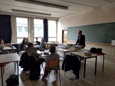 Zajęcia edukacyjne w Szkolnym Punkcie Konsultacyjnym im. Jana Pawła II przy Ambasadzie RP w Brukseli – 21 marca 2018